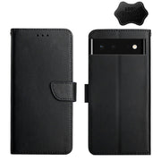 For Google Xperia 6 Genuine Leather Fingerprint-proof Horizontal Flip Phone Case(Black)