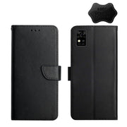 For ZTE Blade A31 Genuine Leather Fingerprint-proof Horizontal Flip Phone Case(Black)