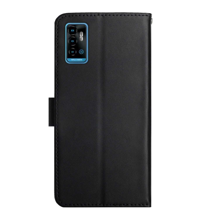 For ZTE Blade A51 Genuine Leather Fingerprint-proof Horizontal Flip Phone Case(Black)