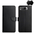 For Asus ROG Phone 5 ZS673KS Genuine Leather Fingerprint-proof Flip Phone Case(Black) - ASUS Cases by PMC TechLife | Online Shopping South Africa | PMC TechLife | Buy Now Pay Later Mobicred