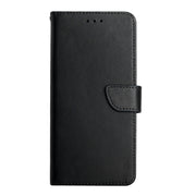 For OnePlus 9R Genuine Leather Fingerprint-proof Horizontal Flip Phone Case(Black)