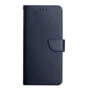 For OnePlus 9R Genuine Leather Fingerprint-proof Horizontal Flip Phone Case(Blue)