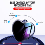 Q66 Heart Pendant Smart HD Noise Reduction Voice Control Recording Pen, Capacity:32GB