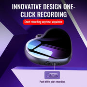 Q66 Heart Pendant Smart HD Noise Reduction Voice Control Recording Pen, Capacity:64GB