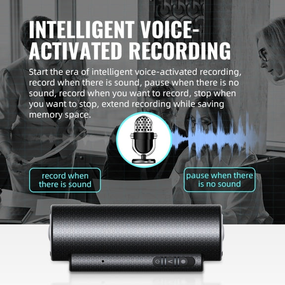 Q76 Smart HD Noise Reduction Voice Control Strong Magnetic Recording Pen, Capacity:16GB(Black)