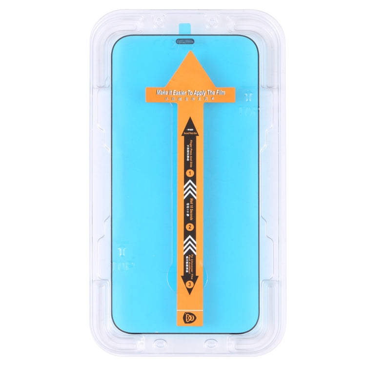 For iPhone 16e / 13 / 13 Pro Fast Attach Dust-proof Anti-static Tempered Glass Film