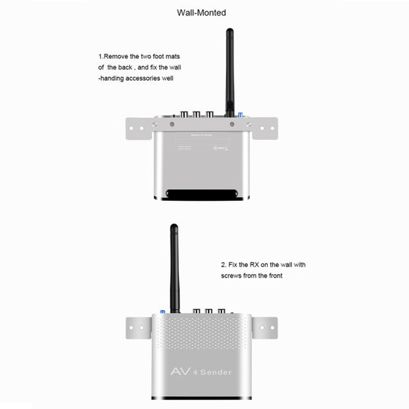 Measy AV530-2 5.8GHz Wireless Audio / Video Transmitter + 2 Receiver, Transmission Distance: 300m, AU Plug