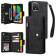 For Google Pixel 4 Rivet Buckle 9 Cards Three Fold Leather Phone Case(Black) - Google Cases by PMC TechLife | Online Shopping South Africa | PMC TechLife | Buy Now Pay Later Mobicred