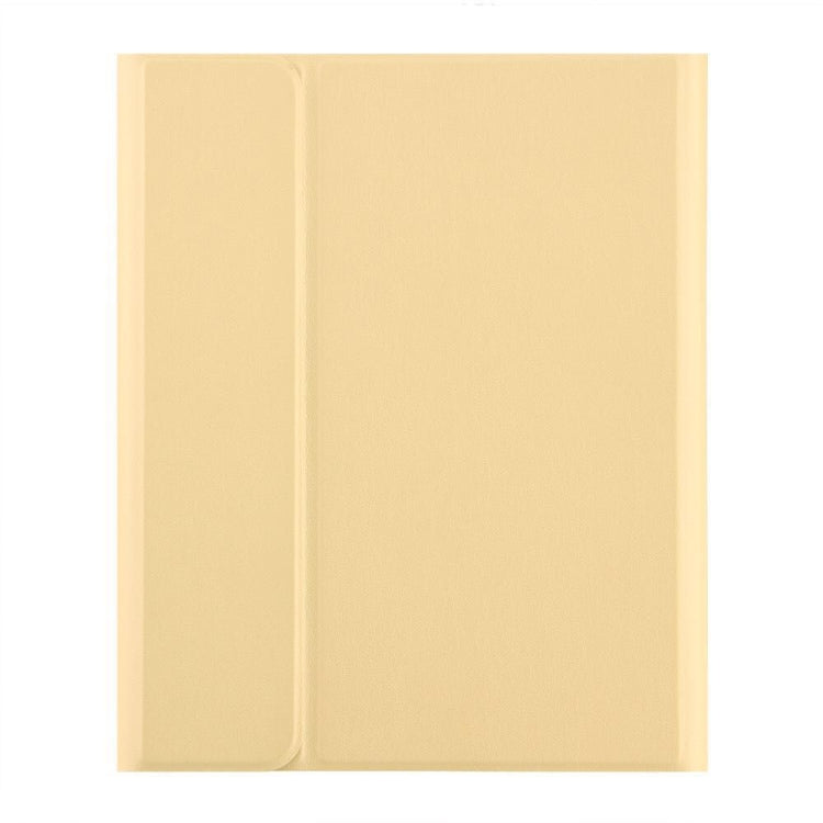 For Xiaomi Pad 6S Pro 12.4 2024 +X3 Candy Color Round Keys Bluetooth Keyboard Leather Case(Lemon Yellow)