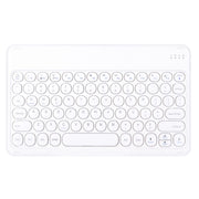 For Xiaomi Pad 6S Pro 12.4 2024 +X3 Candy Color Round Keys Bluetooth Keyboard Leather Case(Black + White)
