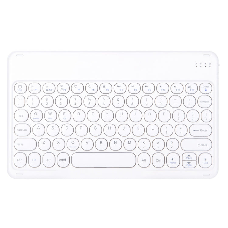 For Xiaomi Pad 6S Pro 12.4 2024 +X3 Candy Color Round Keys Bluetooth Keyboard Leather Case(Black + White)