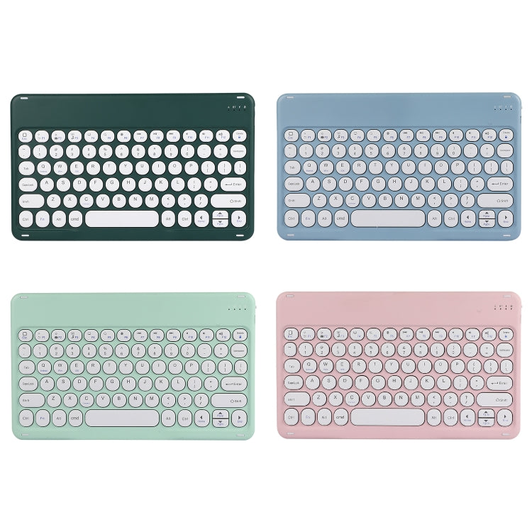 X4 Universal Round Keys Panel Spray Color Bluetooth Keyboard(Dark Night Green)