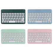 X4 Universal Round Keys Panel Spray Color Bluetooth Keyboard(Light Blue)