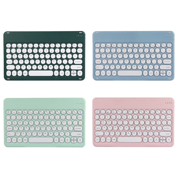 X4 Universal Round Keys Panel Spray Color Bluetooth Keyboard(Light Blue)