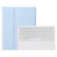 A800B Candy Color Detachable Bluetooth Keyboard Case with Pen Slot for Samsung Galaxy Tab S8+  / S7+ / S7 FE(Ice Blue) - Samsung Keyboard by PMC TechLife | Online Shopping South Africa | PMC TechLife