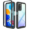 For Xiaomi Redmi Note 11 Global / Note 11S Starry Sky Solid Color Series PC + TPU Phone Case(Black) - Xiaomi Cases by PMC TechLife | Online Shopping South Africa | PMC TechLife