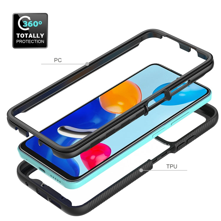 For Xiaomi Redmi Note 11 Global / Note 11S Starry Sky Solid Color Series PC + TPU Phone Case(Black)