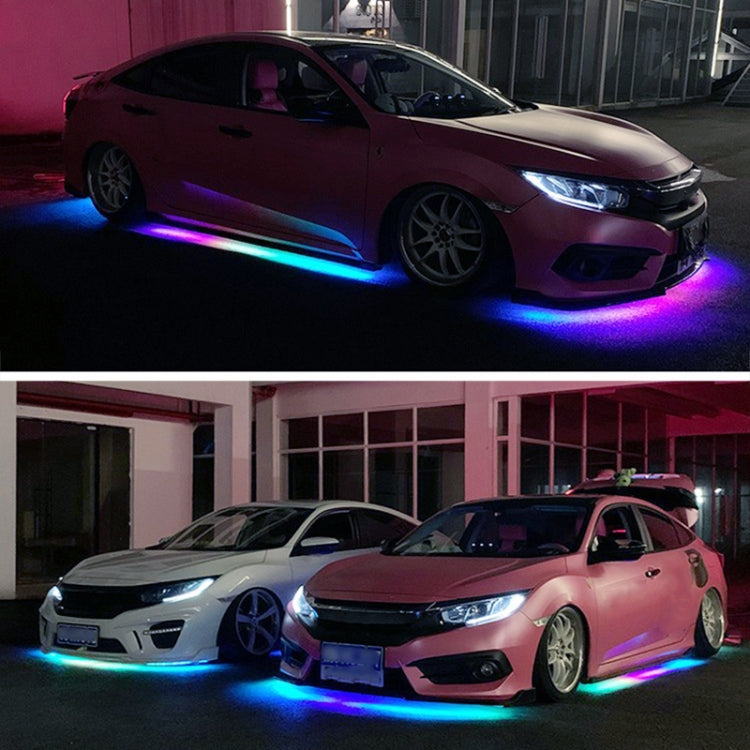 Car Modification Symphony Voice Control LED Chassis Lights, Specification:4 x 60cm + 2 x 150cm