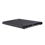 B0N5 Diamond Texture Bluetooth Keyboard Leather Case with Triangle Back Support For Xiaomi Pad 5 / 5 Pro(Black + White)