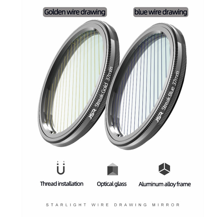 JSR Starlight Drawing Camera Lens Filter, Size:77mm(Streak Blue)