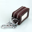 9075 Universal Crocodile Texture Genuine Leather Double Zipper Car Key Case(Coffee) - Car Key Cases by PMC Jewellery | Online Shopping South Africa | PMC Jewellery | Buy Now Pay Later Mobicred