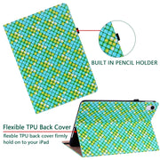 For Lenovo Tab M10 Plus 10.6 3rd Gen. Color Weave Leather Tablet Case with Holder(Green)