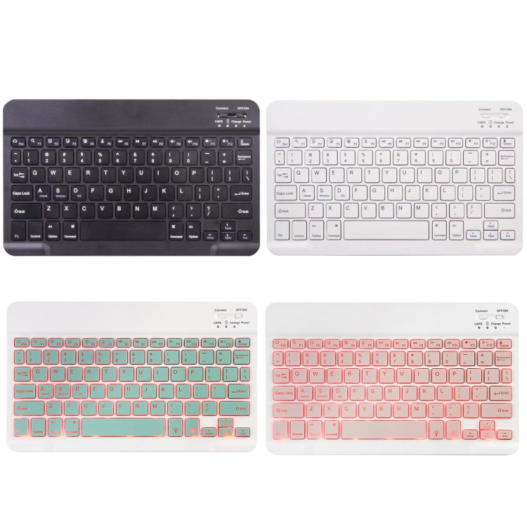 Square Cap Bluetooth Keyboard Leather Case with Pen Slot for Samsung Galaxy Tab S6 Lite(Rose Gold)