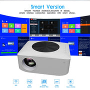 Y2 1280x720P 80ANSI Mini LCD LED Smart Projector, Plug Tpye:EU Plug