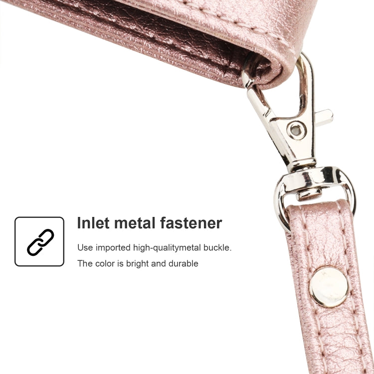 For Huawei Mate 30 Microfiber Zipper Horizontal Flip Leather Case(Rose Gold)