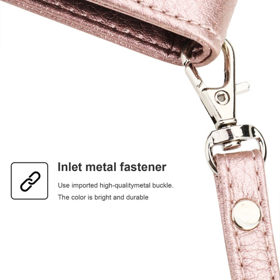 For Huawei P30 Microfiber Zipper Horizontal Flip Leather Case(Rose Gold)