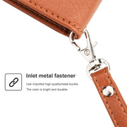For Huawei P30 Pro Microfiber Zipper Horizontal Flip Leather Case(Brown)