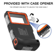 RedPepper 2nd Generation Diving Water-resistant Protective Case, Water-resistant depth: 15m(Black + Orange)
