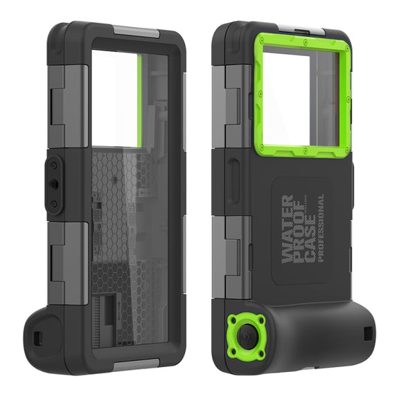 RedPepper 2nd Generation Diving Water-resistant Protective Case, Water-resistant depth: 15m(Black + Green)