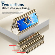 For Huawei Mate X2 Electroplating Hinge Phone Case with Stylus(Gold)