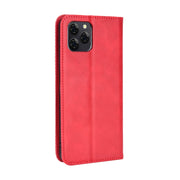 For Blackview A95 Magnetic Buckle Retro Texture Leather Phone Case(Red)