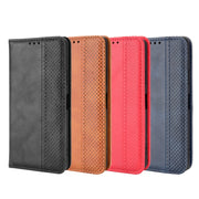 For Blackview A95 Magnetic Buckle Retro Texture Leather Phone Case(Blue)