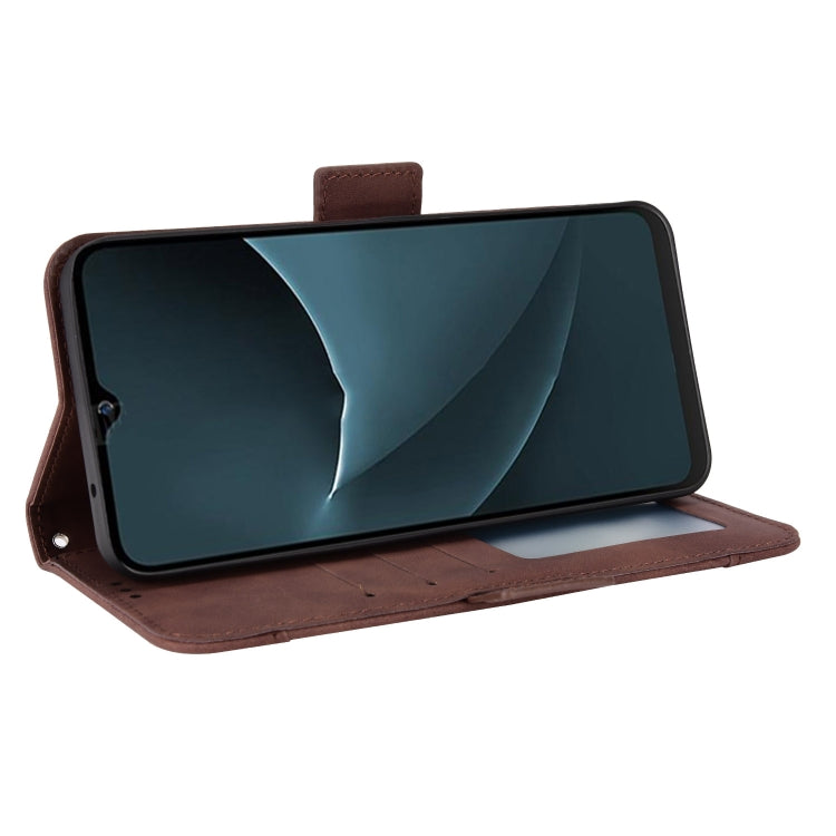 For Blackview A95 Skin Feel Calf Texture Card Slots Leather Phone Case(Brown)