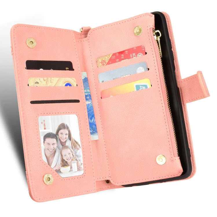 For Doogee X96 Pro Litchi Texture Zipper Leather Phone Case(Pink)