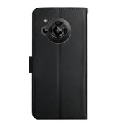 For Sharp Aquos R7 Genuine Leather Fingerprint-proof Horizontal Flip Phone Case(Black)