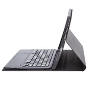 SF128-A Tree Texture Touchpad Bluetooth Keyboard Leather Tablet Case For Microsoft Surface Pro 8(Black)