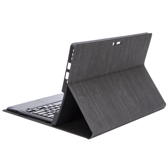 SF128-A Tree Texture Touchpad Bluetooth Keyboard Leather Tablet Case For Microsoft Surface Pro 8(Black)