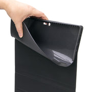 SF128-A Tree Texture Touchpad Bluetooth Keyboard Leather Tablet Case For Microsoft Surface Pro 8(Black)