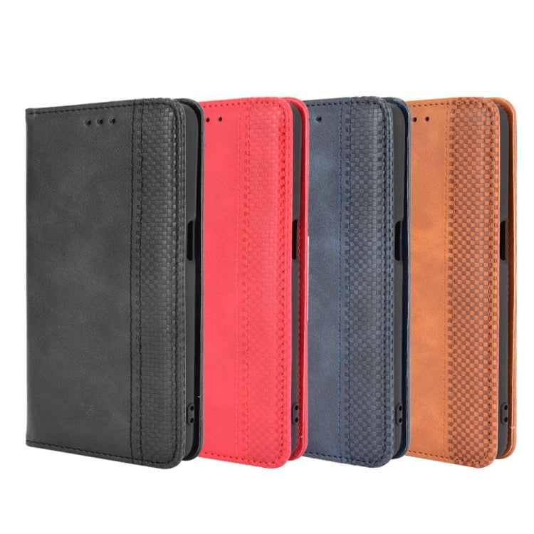 For Ulefone Power Armor 14 / 14 Pro Magnetic Buckle Retro Texture Leather Phone Case(Red)
