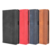 For Ulefone Armor X10 / X10 Pro Magnetic Buckle Retro Texture Leather Phone Case(Black)