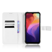 For Ulefone Power Armor 14 / 14 Pro Diamond Texture Leather Phone Case(White)