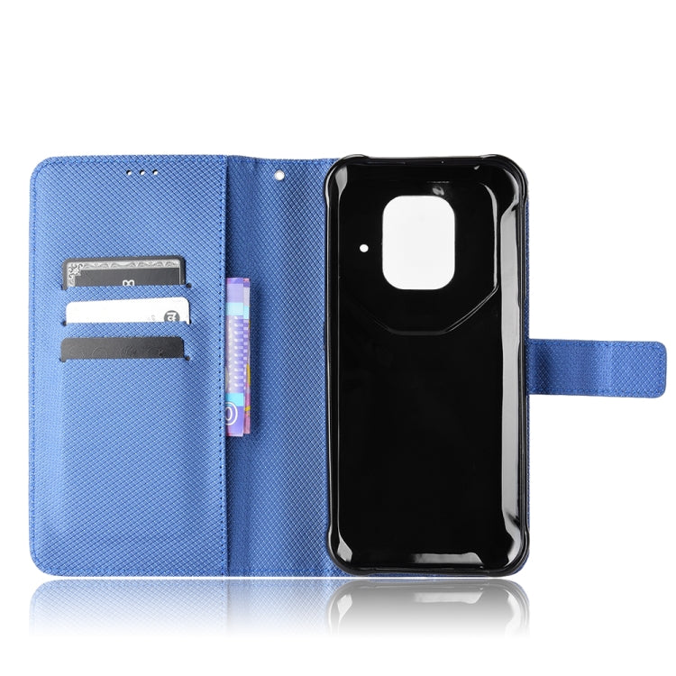 For Ulefone Power Armor 14 / 14 Pro Diamond Texture Leather Phone Case(Blue)