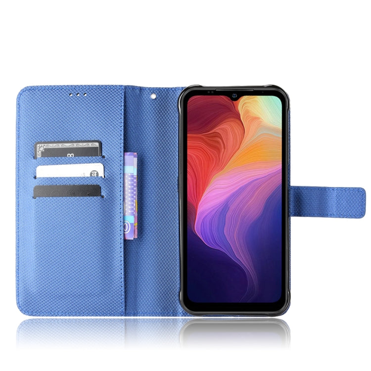 For Ulefone Power Armor 14 / 14 Pro Diamond Texture Leather Phone Case(Blue)