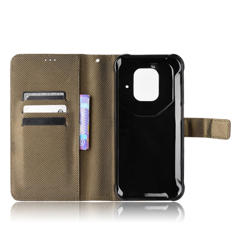 For Ulefone Power Armor 14 / 14 Pro Diamond Texture Leather Phone Case(Brown)