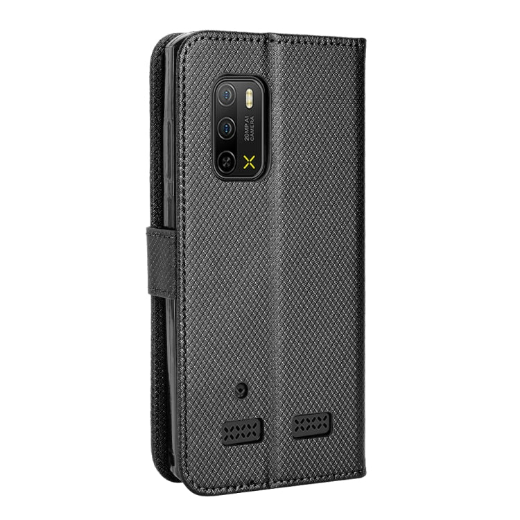 For Ulefone Armor X10 / X10 Pro Diamond Texture Leather Phone Case(Black)