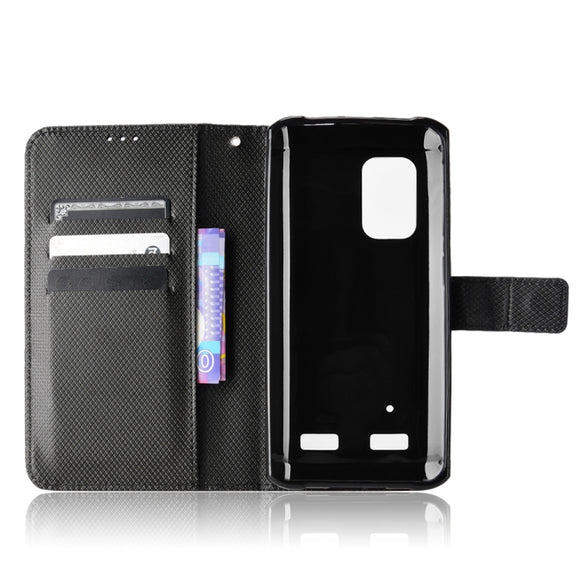 For Ulefone Armor X10 / X10 Pro Diamond Texture Leather Phone Case(Black)